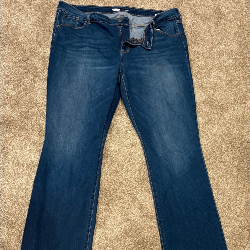 Old Navy Dark Blue Boot-Cut Jeans